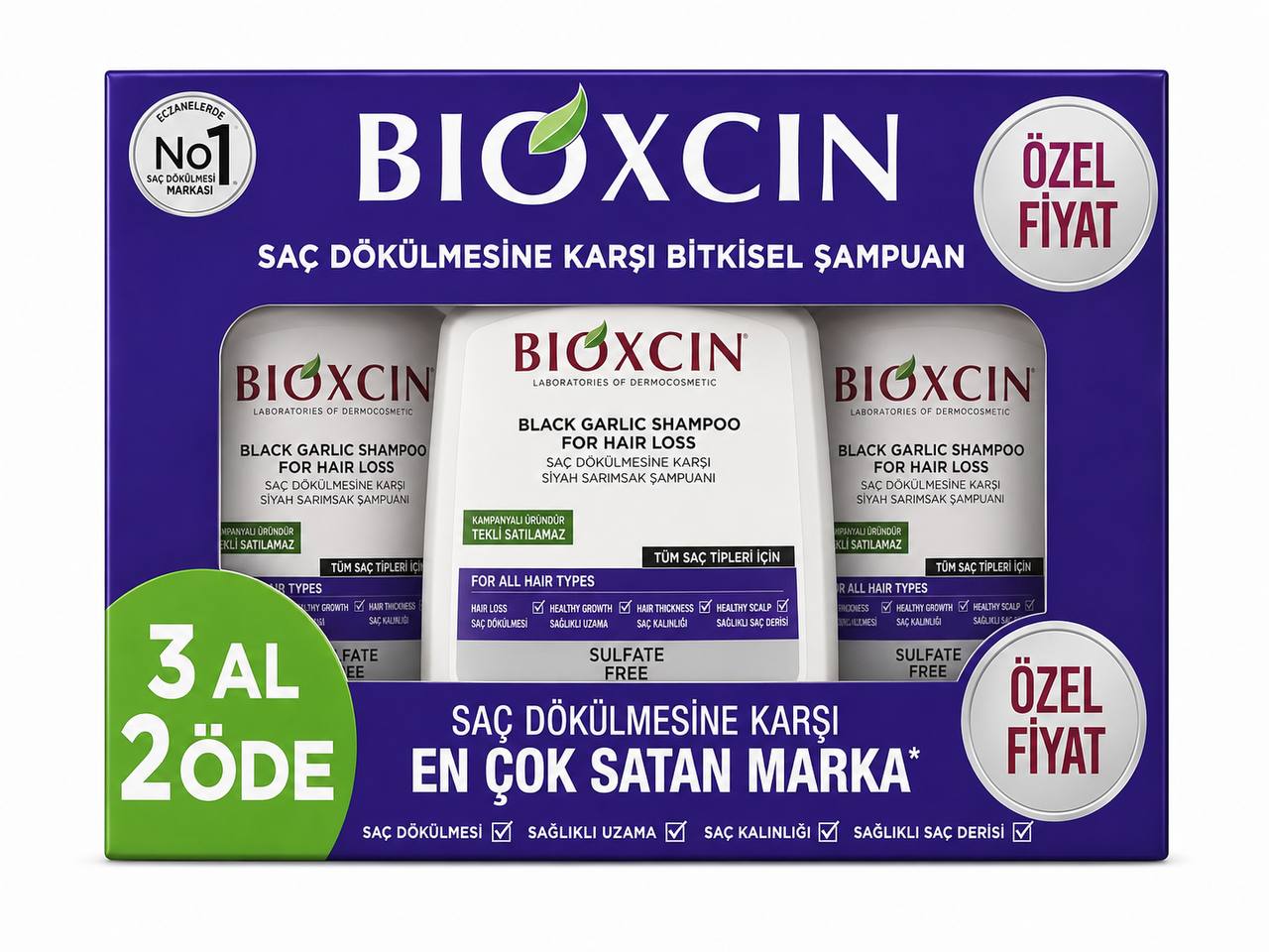 Bioxcin Forte шампоан против косопад – комплект 3 броя