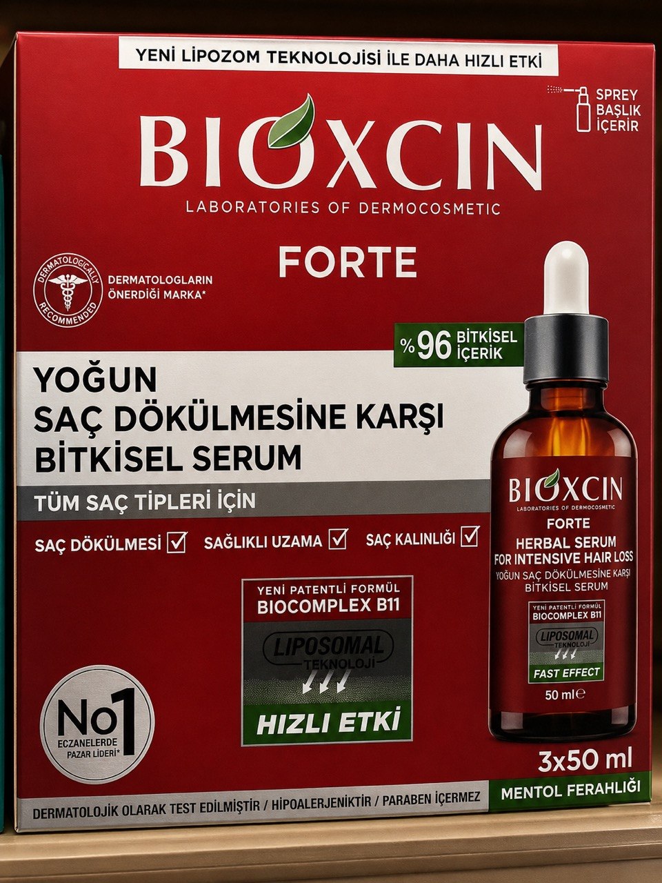 Bioxcin Forte – Билков серум против косопад 3x50 мл