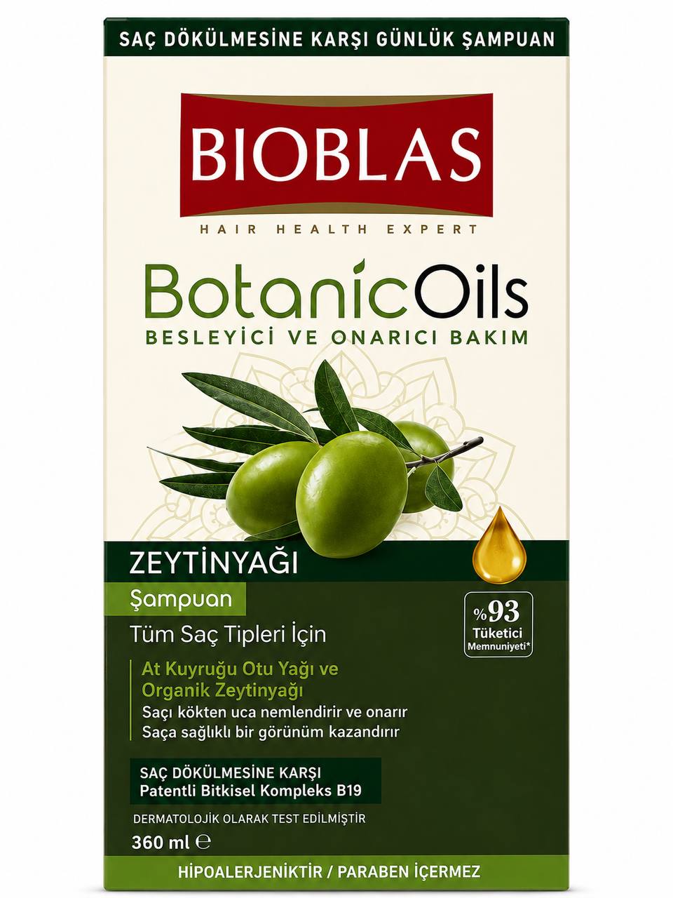 Bioblas Botanic Oils шампоан против косопад със зехтин