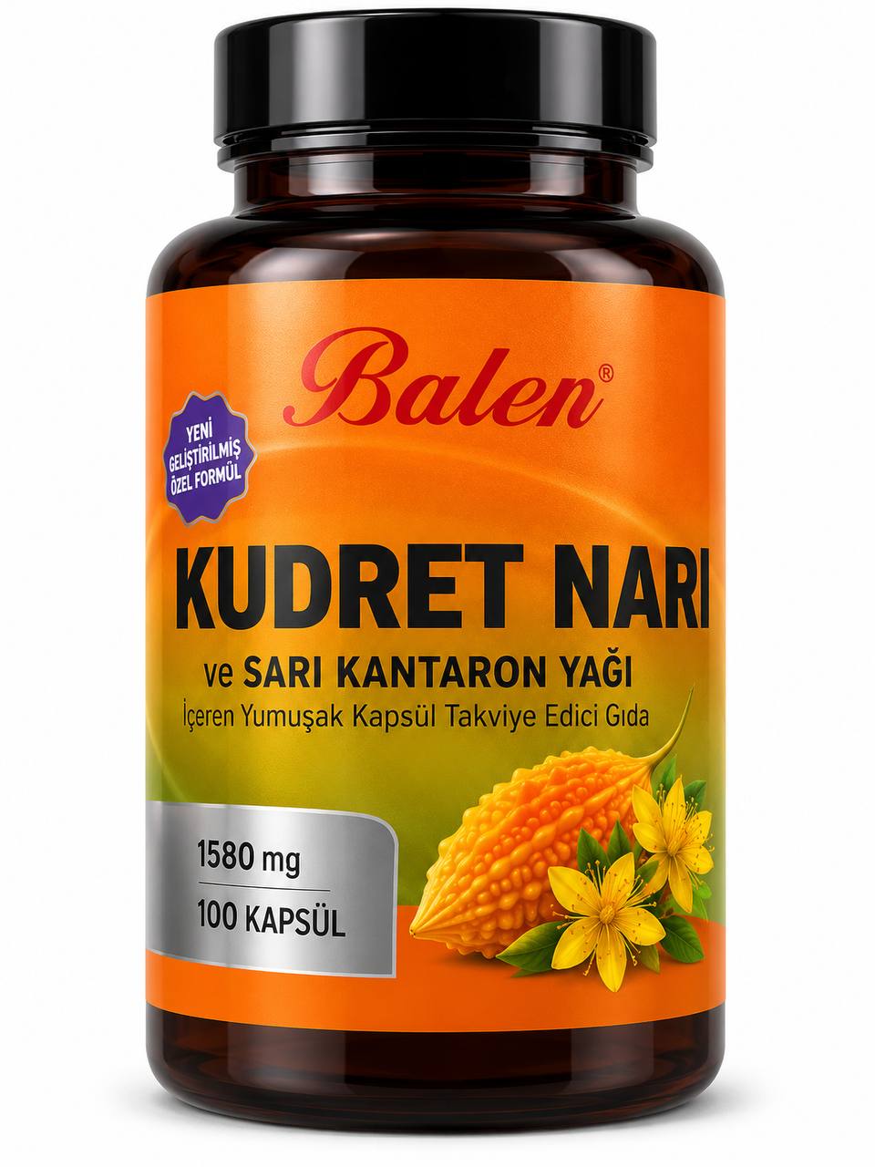 Balen Кудрет нара и жълт кантарион – 100 капсули