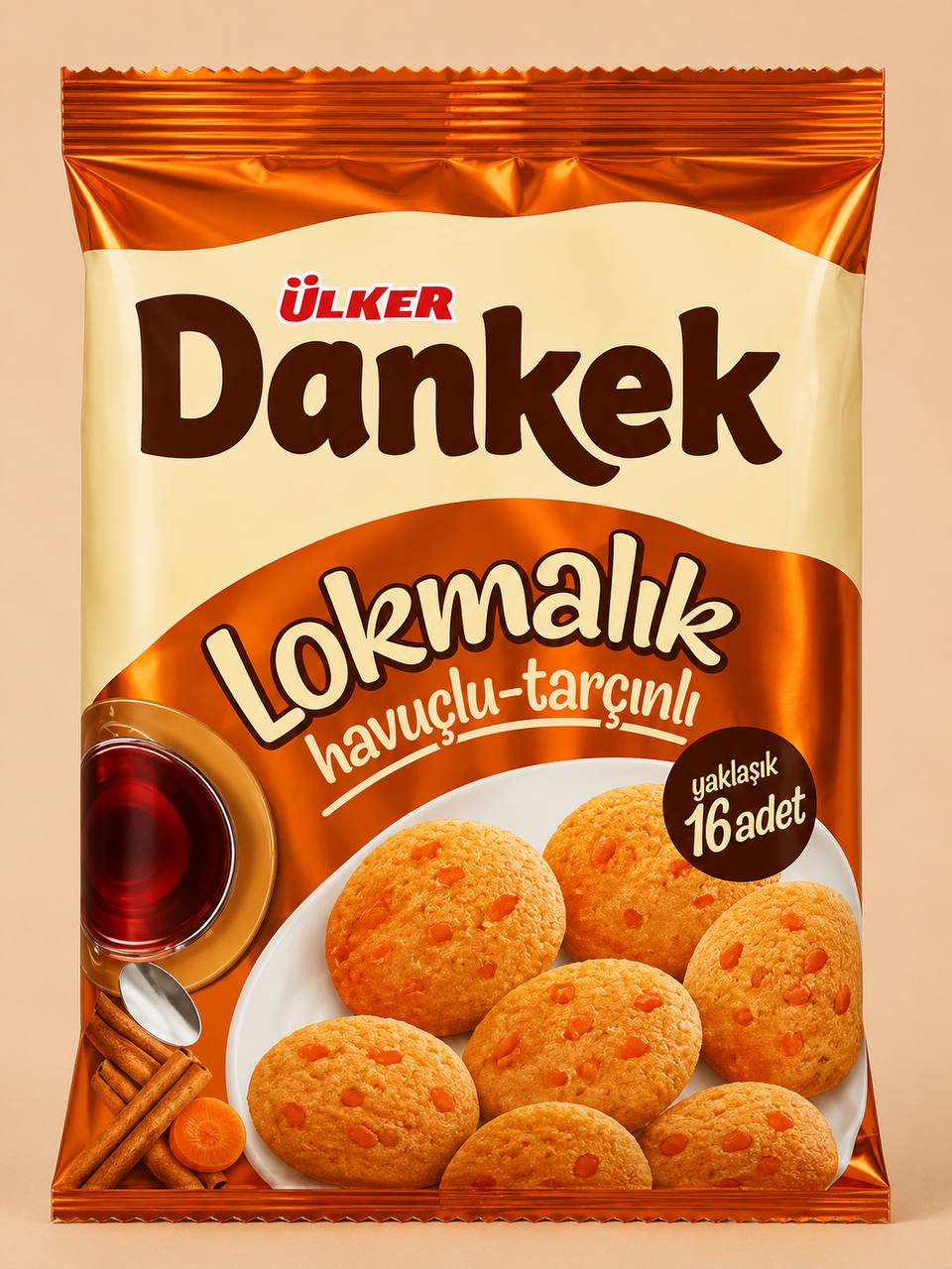 Ülker Dankek Lokmalık морковено-канелен кекс